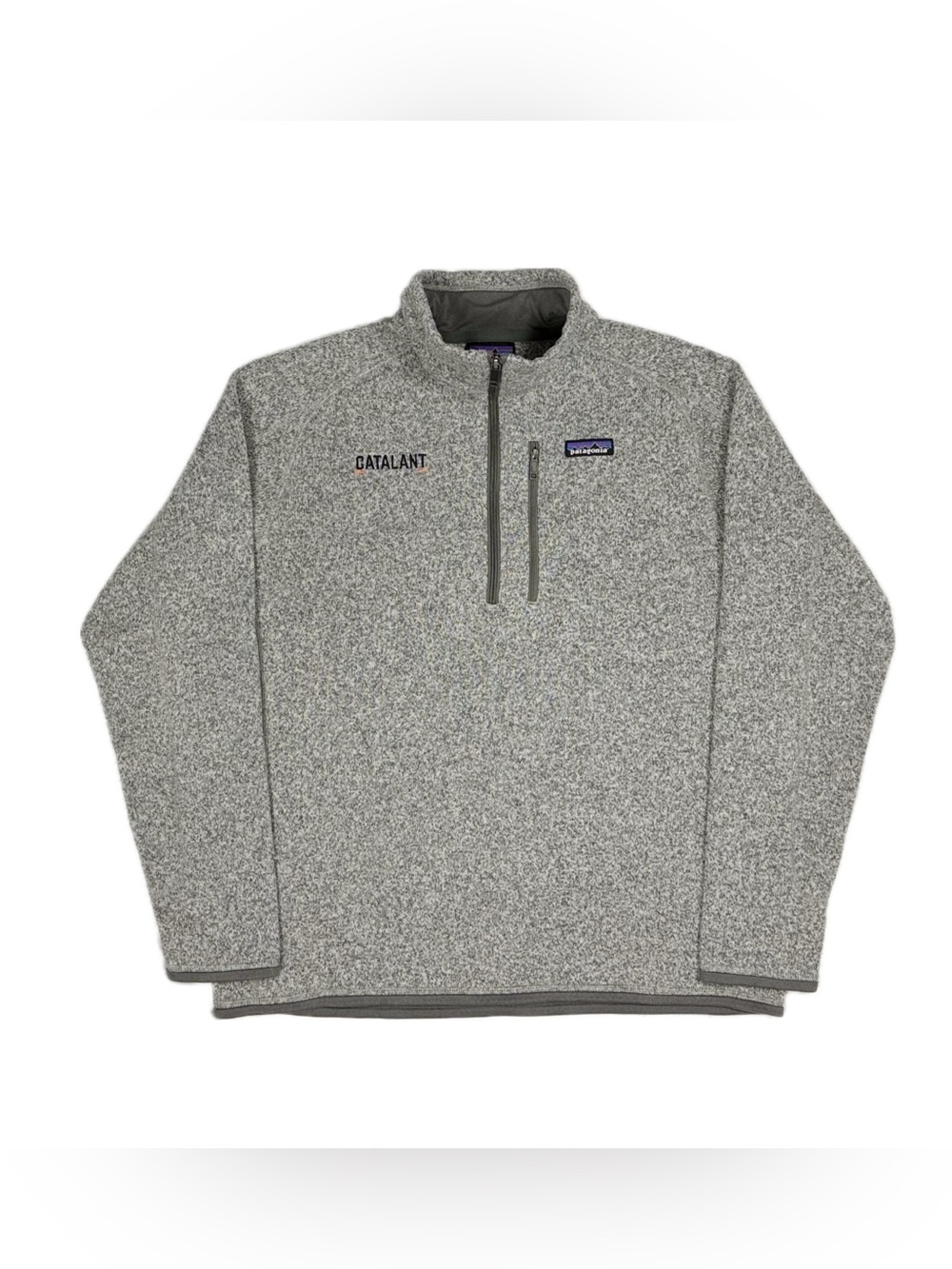 Patagonia Grey Custom Catalant Quarter Zip Fleece Better Sweater Women Large